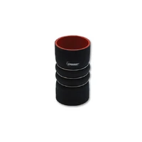 4 Ply Aramid Reinf Silicone Hump Hose Conn 6in Long 3 Reinforcement Rin MATTE BLK