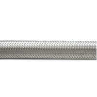 2ft Roll of Stainless Steel Braided Flex Hose AN Size: -6 Hose ID 0.34"