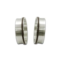 HD Clamp Stainless Weld Ferrules with O-Rings for 2.50" O.D. Tubing