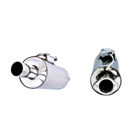 Varex Universal Round Muffler - 3in Inlet/3in Outlet