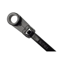 Cable Tie With Mounting Head Black pk 100 205mm