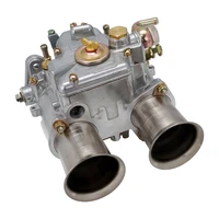 Carburettor, Repro Weber Style Side Draft 45 DCOE, Chrome Ram Tubes, Kit
