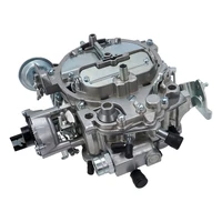 Carburettor, Repro GM Quadrajet Style 650CFM , Electric Choke Satin Finish, Kit