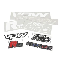 Branded Decal Stickers, Includes Vinyl Proflow, RTS, Street Pro Wheels and VPW