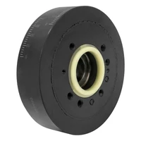 Harmonic Damper Balancer, Steel, SB Ford V8, Satin Black 6.40'' Diameter, 28oz External Balance , Each