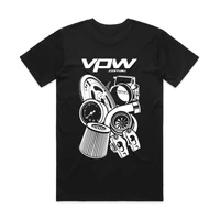 VPW Parts Mural T-Shirt, Black, Cotton, Large
