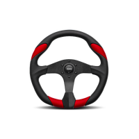 Steering Wheel Quark BLK/Red 350mm