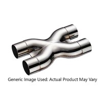 409 Stainless Steel Twin 3" X-Pipe