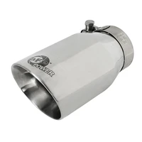 aFe MACH Force-Xp 409 Stainless Steel Clamp-on Exhaust Tip 3in Inlet 4in Outlet - Black