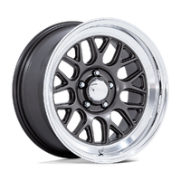 G-force VN516 17x7 5x114.3 0mm Matte Anthracite Diamond Cut Lip