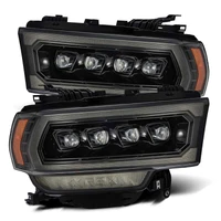 19-21 Ram 2500 NOVA LED Proj Headlights Plank Style Alpha Blk w/Activ Light/Seq Signal/DRL