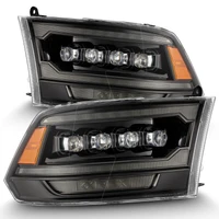 09-18 Ram 2500 NOVA LED Proj Headlights Plank Style Alpha Blk w/Activ Light/Seq Signal/DRL
