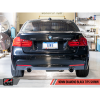 BMW F3X 335i/435i Touring Edition Axle-Back Exhaust - Chrome Silver Tips (90mm)