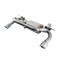 BMW F3X 340i Touring Edition Axle-Back Exhaust - Chrome Silver Tips (102mm)