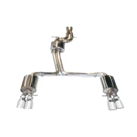 Audi B8.5 S4 3.0T Touring Edition Exhaust System - Chrome Silver Tips (102mm)