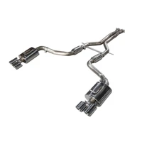Panamera Turbo Performance Exhaust System Track Edition Polished Silver Tips