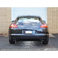 Porsche Panamera S/4S Touring Edition Exhaust System - Polished Silver Tips