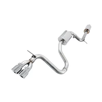 VW MK7 Golf 1.8T Touring Edition Exhaust w/Chrome Silver Tips (90mm)