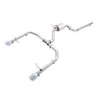 18-21 Volkswagen Jetta GLI Mk7 Track Exhaust - Chrome Silver Tips (Fits High-Flow DP)