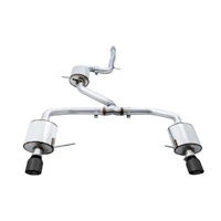 18-21 Volkswagen Jetta GLI Mk7 Touring Exhaust - Diamond Black Tips (Fits High-Flow DP)