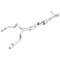 22-23 GMC Sierra 1500 AT4X 6.2L 0FG Catback Split Dual (Flat Bumper) - Bashguard(No Tips)