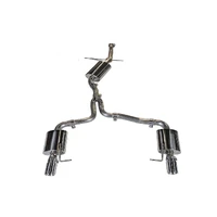 Audi B8 A5 2.0T Touring Edition Exhaust - Dual Outlet Polished Silver Tips