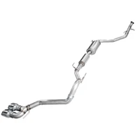 Exhaust for 4th Gen Toyota Tacoma Dual Chrome Silver Tips
