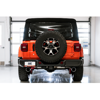 2018+ Jeep Wrangler JL/JLU Tread Edition Axle-Back Dual Exhaust - Diamond Black Tips