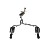 Audi B8 A4 Touring Edition Exhaust - Dual Outlet Diamond Black Tips