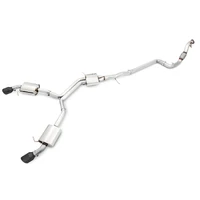 Audi B9 A5 Touring Edition Exhaust Dual Outlet - Diamond Black Tips (Includes DP)
