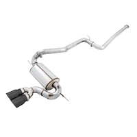 Ford Focus ST Touring Edition Cat-back Exhaust - Non-Resonated - Diamond Black Tips