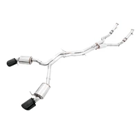 Audi B9 RS 5 2.9L (Res.For Performance Cat) Touring Edition Exhaust w/ Diamond Black Tips