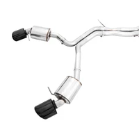 Audi B9 RS 5 Sportback Touring Edition Exhaust-Resonated- Diamond Black RS Style Tips