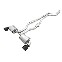 2020 Toyota Supra A90 Resonated Touring Edition Exhaust - 5in Diamond Black Tips