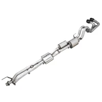 16-22 Toyota Tacoma 0FG Catback Exhaust w/ BashGuard - Dual Diamond Black Tips