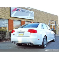 Audi B7 S4 Touring Edition Exhaust - Polished Silver Tips