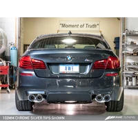 BMW F10 M5 Touring Edition Axle-Back Exhaust Chrome Silver Tips