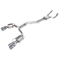 19-23 Audi C8 S6/S7 2.9T V6 AWD Touring Edition Exhaust - Chrome Silver Tips