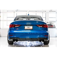 Audi 8V S3 Track Edition Exhaust w/Chrome Silver Tips 102mm