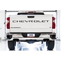 4th Gen GM 1500 5.3L 0FG Catback Split Rear Exit (w/ Bumper Cutouts) - Quad Chrome Tips