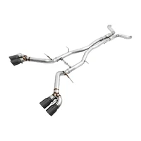 16-19 Chevy Camaro SS Resonated Cat-Back Exhaust -Track Edition (Quad Diamond Black Tips)