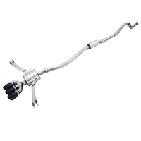 2016+ Honda Civic Si Touring Edition Exhaust w/Front Pipe & Triple Diamond Black Tips