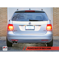 Mk5 Jetta Mk6 Sportwagen 2.5L Track Edition Exhaust - Polished Silver Tips