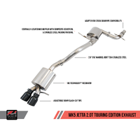 Mk5 Jetta 2.0T - GLI Track Edition Exhaust - Polished Silver Tips