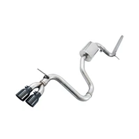 VW MK7 Golf 1.8T Track Edition Exhaust w/Diamond Black Tips (90mm)