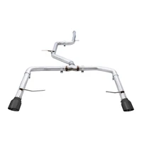 18-21 Volkswagen Jetta GLI Mk7 Track Edition Exhaust - Diamond Black Tips (Fits OEM DP)