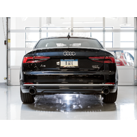 Audi B9 A5 Track Edition Exhaust Dual Outlet - Chrome Silver Tips (Includes DP)