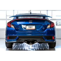 2016+ Honda Civic Si Track Edition Exhaust w/Front Pipe & Dual Chrome Silver Tips