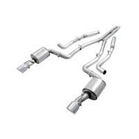 2017+ Dodge Charger 5.7L Touring Edition Exhaust - Non-Resonated - Chrome Silver Tips