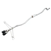 2016+ Honda Civic Si Track Edition Exhaust w/Front Pipe & Dual Diamond Black Tips